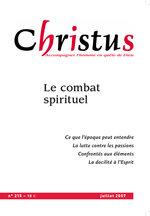 Revue Christus - Le combat spirituel  - N°215 - Juillet 2007
