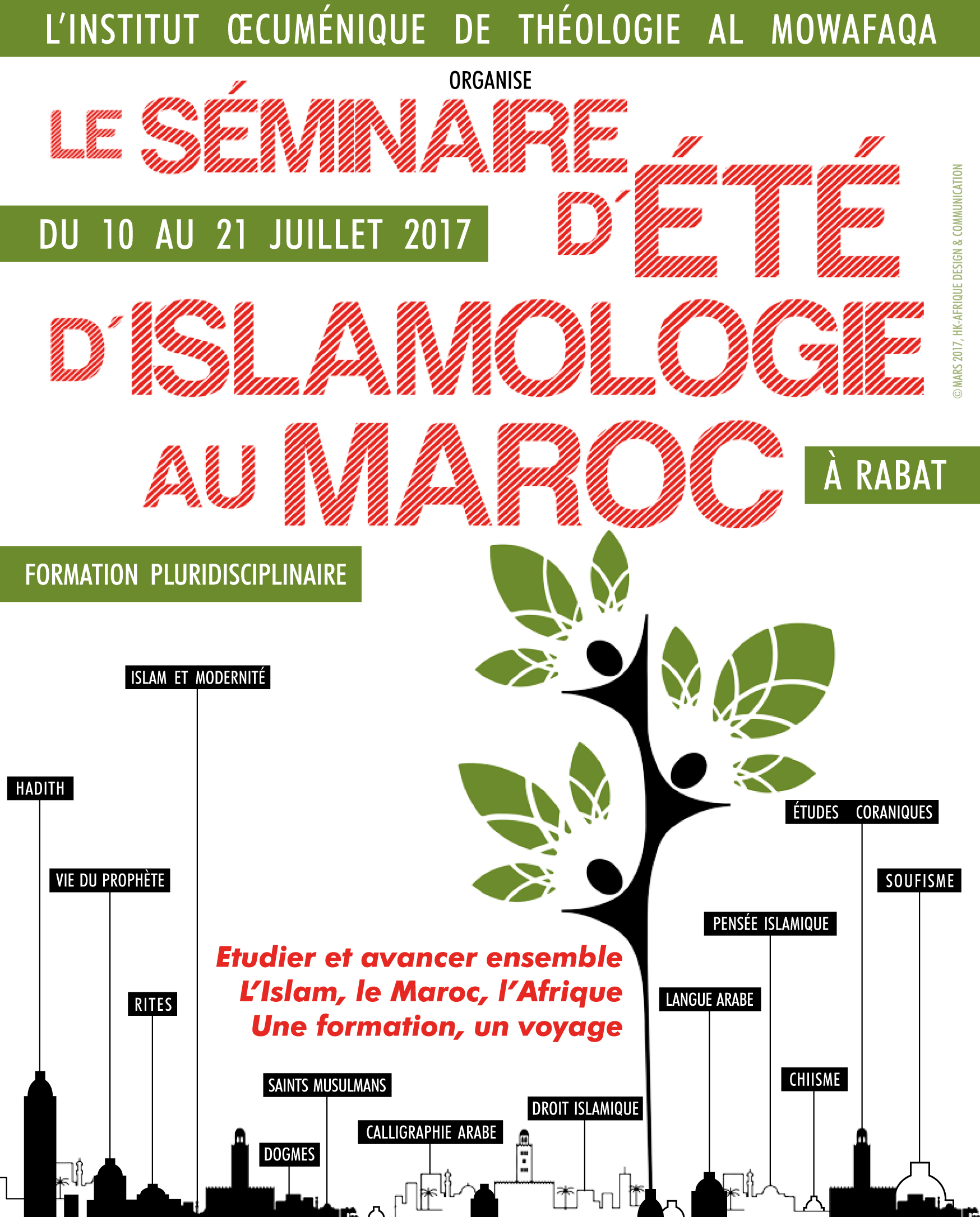 Séminaire d’été d’Islamologie au Maroc du 10 au 21 juillet 2017