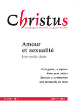 Revue Christus - Amour et sexualité  - N°213 - Janvier 2007