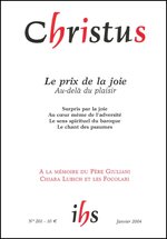 Revue Christus - Le prix de la joie  - N°201 - Janvier 2004
