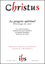 Revue Christus - Le progrès spirituel  - N°199 - Juillet 2003