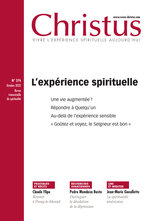 Revue Christus - L’expérience spirituelle  - N°276 - Octobre 2022