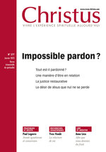 Revue Christus - Impossible pardon ?  - N°277 - Janvier 2023