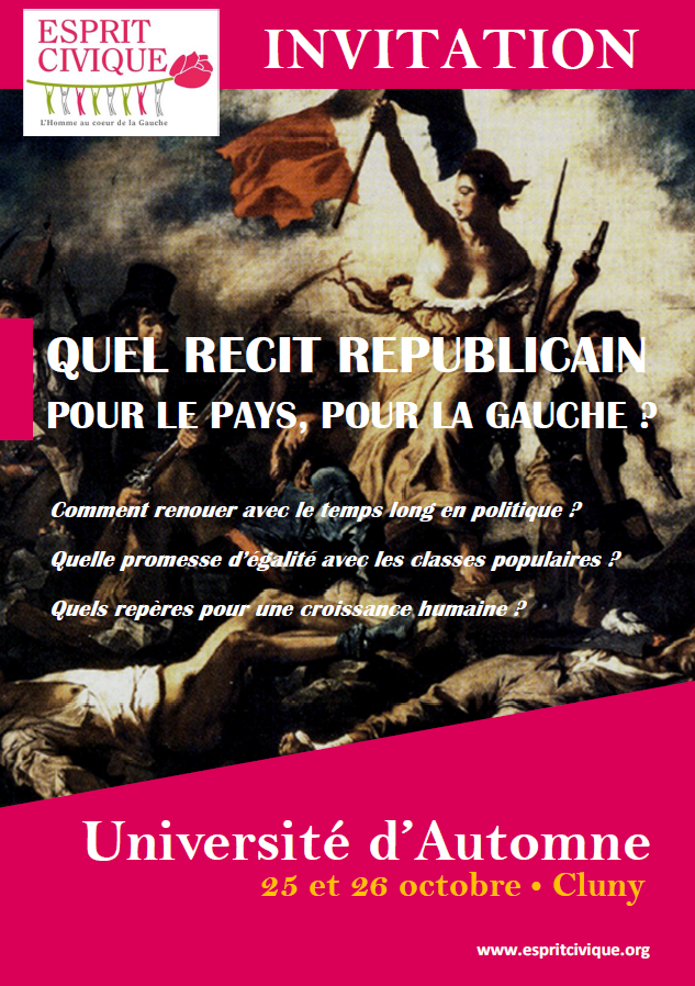 Esprit Civique - les 25 et 26 octobre à Cluny